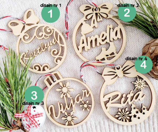 Nimeline puidust kuuseehe - Image 2